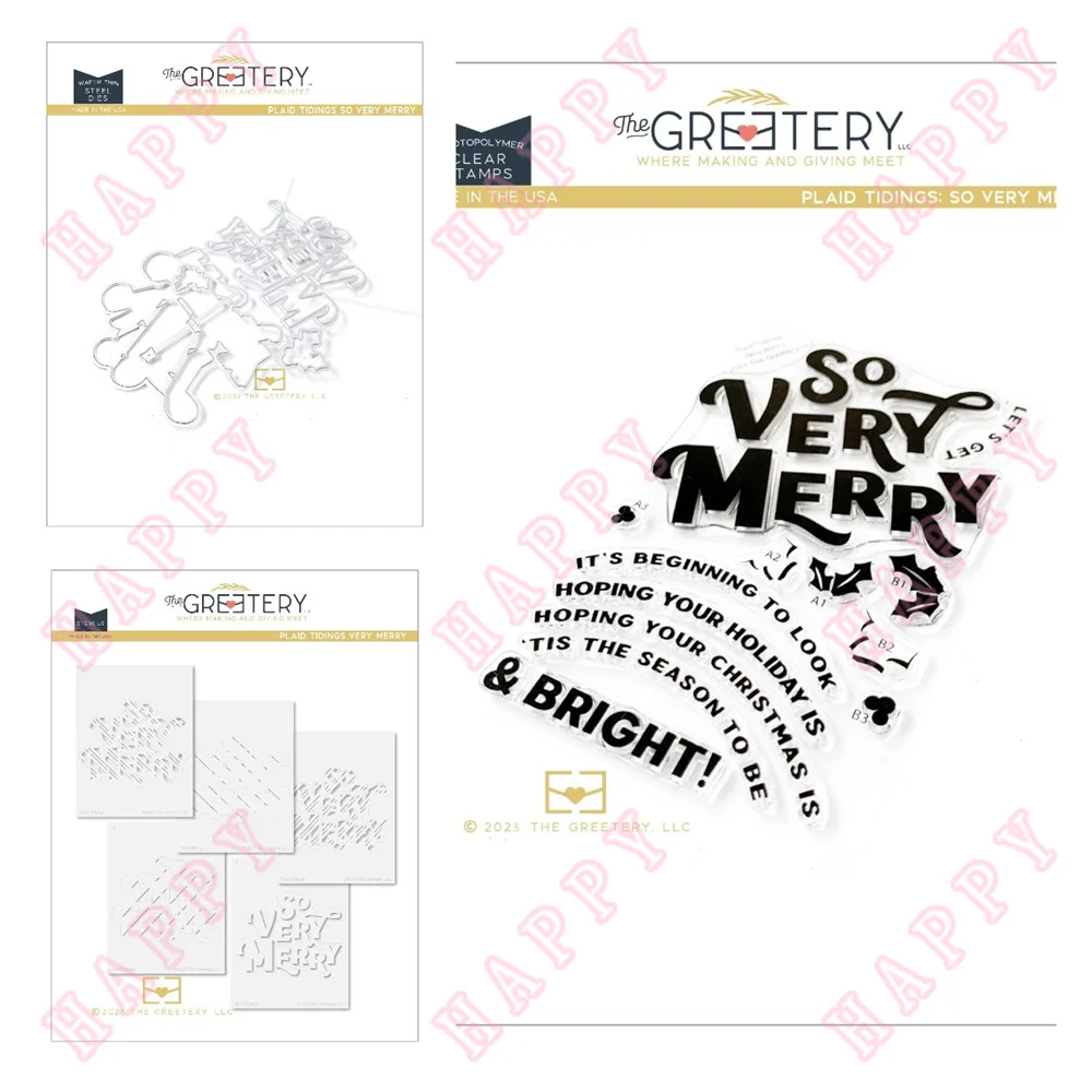 Metal Cutting Dies Plaid Tidings Very Merry Stencils Stamps DIY Craft Make Greet Card Scrapbooking Decoration Embossing Template
Metal Cutting Dies Plaid Tidings Very Merry Stencils Stamps DIY Craft Make Greet Card Scrapbooking Decoration Embossing Template