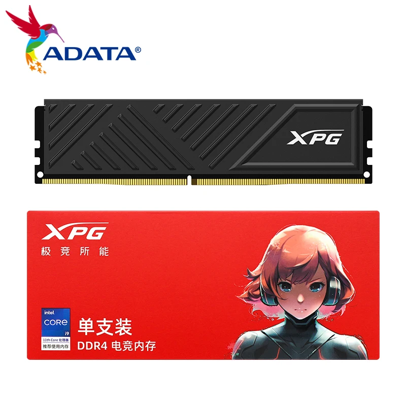 

ADATA D35 DDR4 Memory Module with Heatsink 8GB 16GB 32GB 3200MHz 3600MHz Single Gaming Memoria RAM for Desktop Motherboard