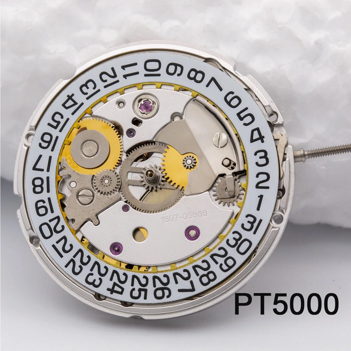 

Accessories New PT5000 movement observatory certified engraving can replace ETA824-2 V8 Seagull movement 2824