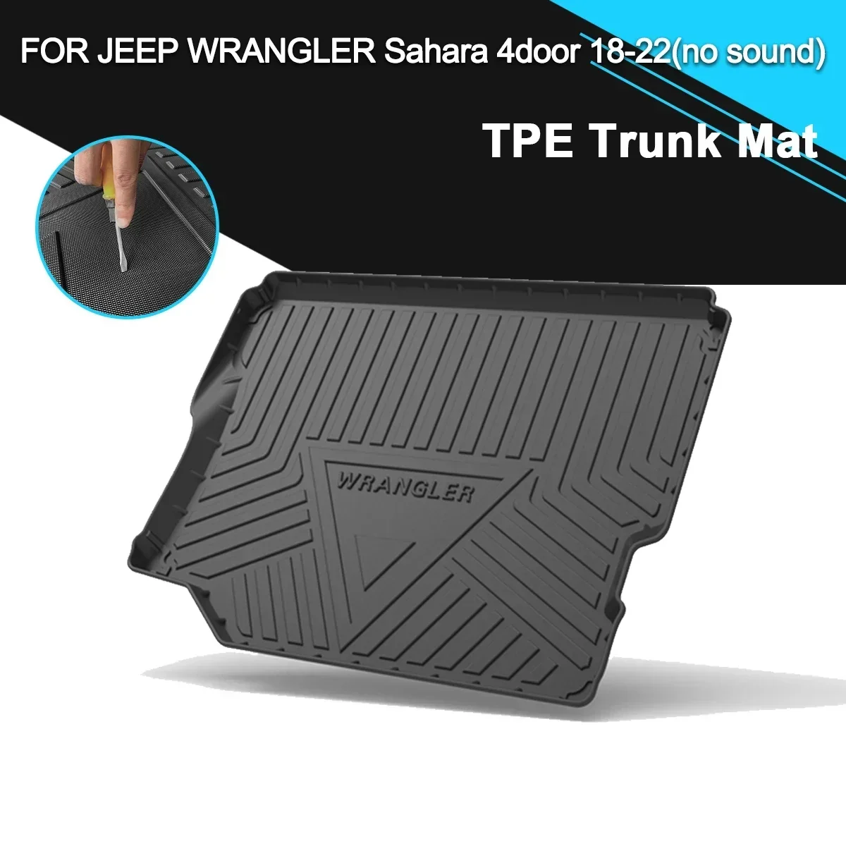 Car Rear Trunk Cover Mat Rubber TPE Waterproof Non-Slip Cargo Liner Accessories For Jeep Wrangler Sahara 4 door 2018-2022
Car Rear Trunk Cover Mat Rubber TPE Waterproof Non-Slip Cargo Liner Accessories For Jeep Wrangler Sahara 4 door 2018-2022