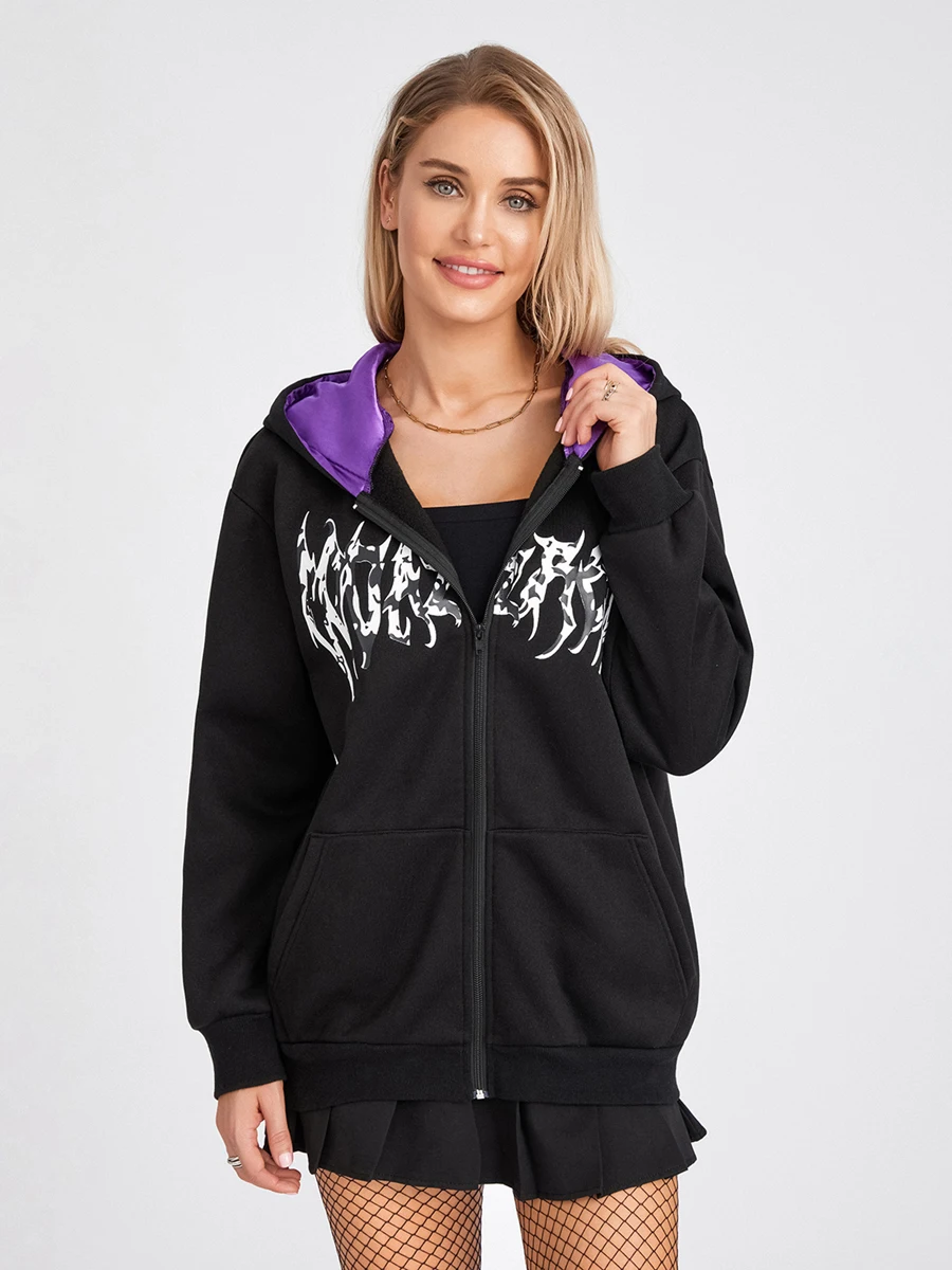 Women s Oversized Zip Up Hoodie Devil Horn Wings Letters Printed Sweatshirt Harajuku E-Girl 90s Y2K Vintage Jacket
Women s Oversized Zip Up Hoodie Devil Horn Wings Letters Printed Sweatshirt Harajuku E-Girl 90s Y2K Vintage Jacket