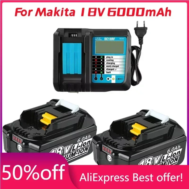 6000mAh BL1860 Replacement Battery for 18V Makita Battery, Lithium-ion Battery for Makita 18v battery BL1840 Bl1830 Bl1850
6000mAh BL1860 Replacement Battery for 18V Makita Battery, Lithium-ion Battery for Makita 18v battery BL1840 Bl1830 Bl1850