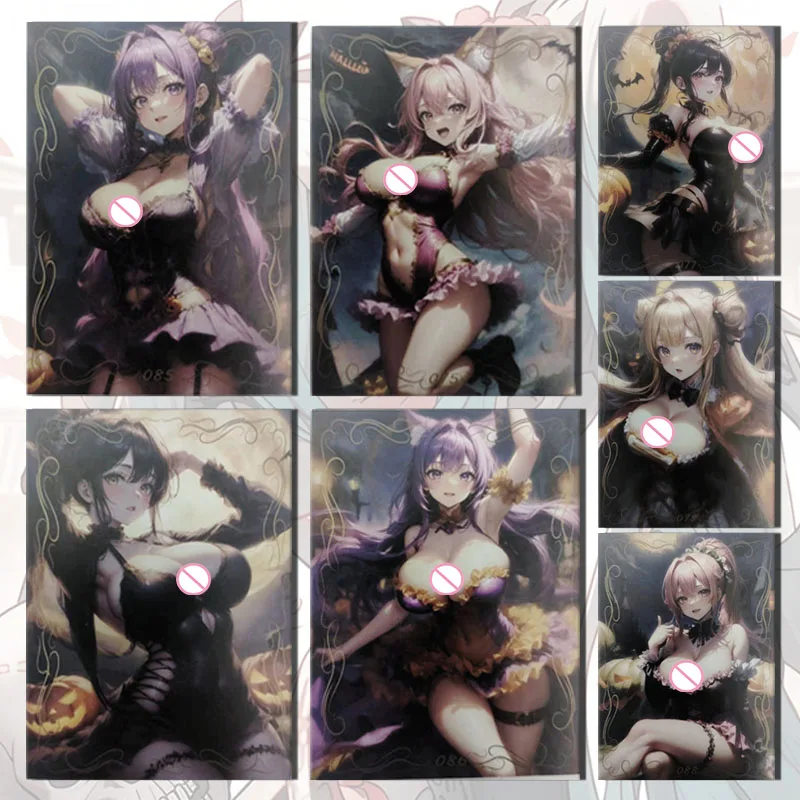 

Anime Goddess Story Halloween card Keqing Beelzebul Nilou Yae Miko Dress figures Game Collection boy Birthday Christmas gifts