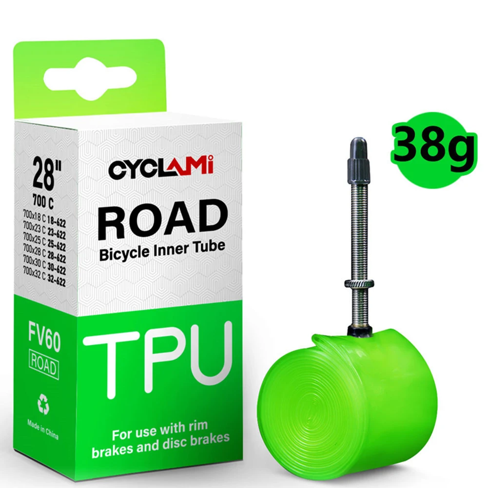 Road Bike Inner Tube Bicycle Ultra Light Innertube 700x18-32 FV 65mm 38g Presta-Valve Tpu Innertube Bicycle Parts
Road Bike Inner Tube Bicycle Ultra Light Innertube 700x18-32 FV 65mm 38g Presta-Valve Tpu Innertube Bicycle Parts