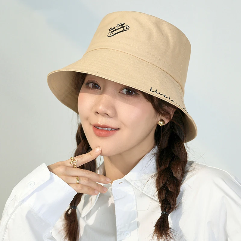 Summer Embroidery Letter Pattern Bucket Hat Fashion Girls Outdoor Sun Beach Fisherman Cap Classic Girly Casual Bob Panama Hat 
Summer Embroidery Letter Pattern Bucket Hat Fashion Girls Outdoor Sun Beach Fisherman Cap Classic Girly Casual Bob Panama Hat