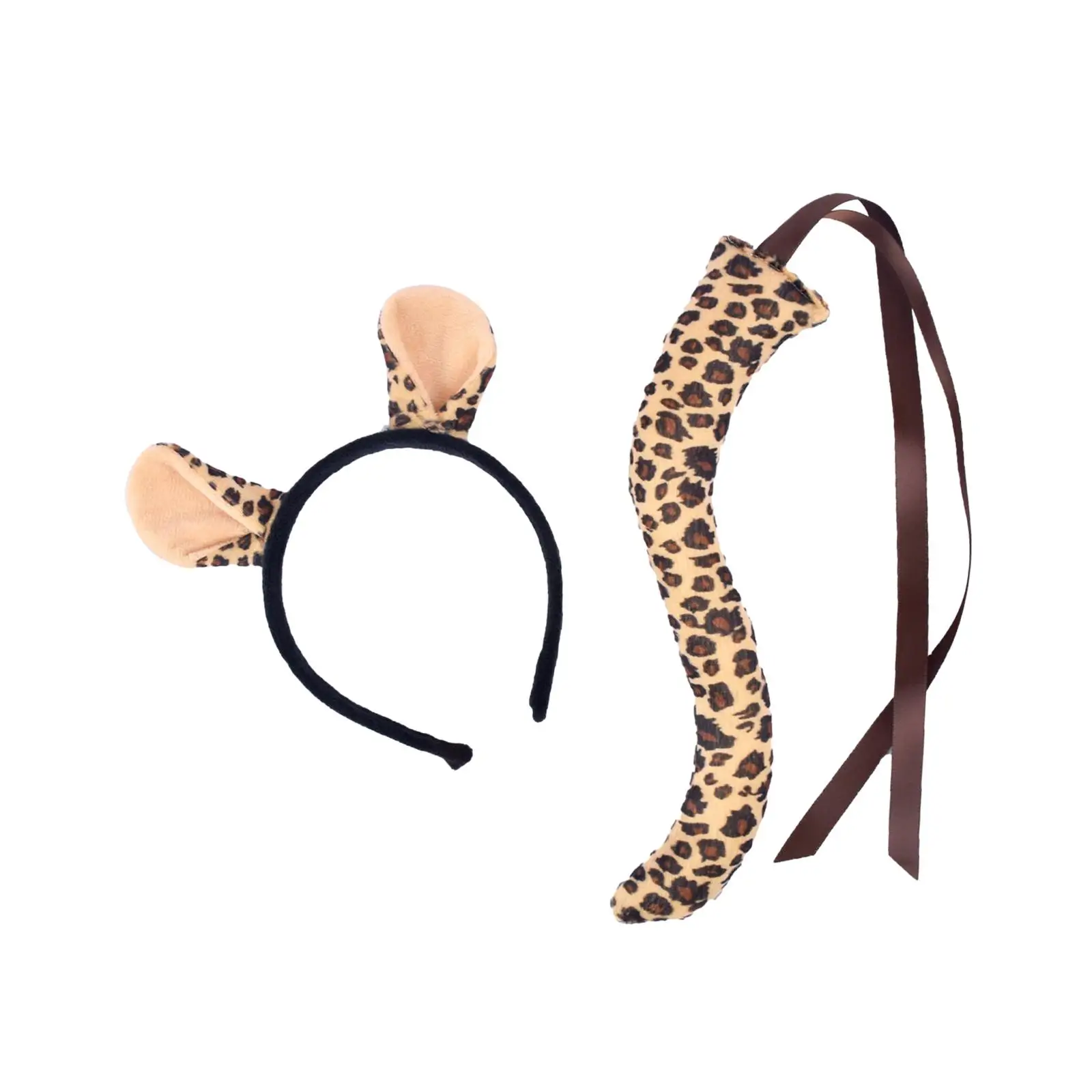 Brown Leopard Ears and Long Tail Dressing up Costume Accessories for Themed Party Halloween Carnivals Gifts Stage Performance
Brown Leopard Ears and Long Tail Dressing up Costume Accessories for Themed Party Halloween Carnivals Gifts Stage Performance