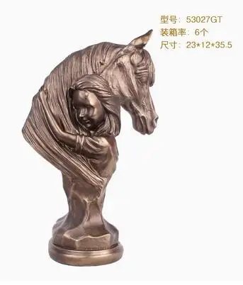 Animal sculpture resin crafts European bronze horse Eagle Decoration creative living room TV cabinet home decoration
Animal sculpture resin crafts European bronze horse Eagle Decoration creative living room TV cabinet home decoration