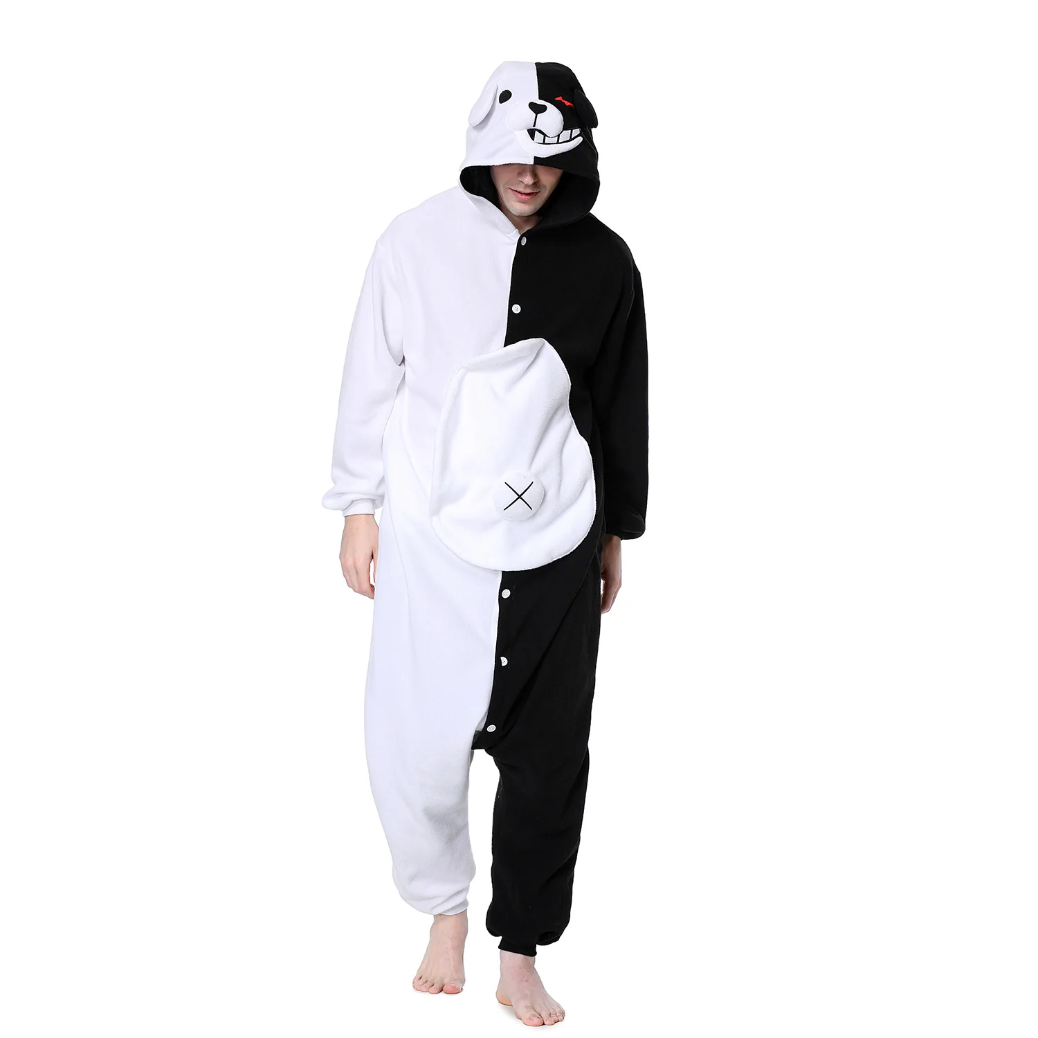Комбинезон Monokuma Kigurumis мужской, крутая забавная Пижама, наряд с животным медведем, зимний мультяшный комбинезон, празднивечерние костюм унисекс
Комбинезон Monokuma Kigurumis мужской, крутая забавная Пижама, наряд с животным медведем, зимний мультяшный комбинезон, празднивечерние костюм унисекс
