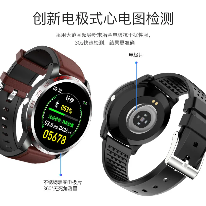 

W3 smart bracelet big screen ECG healthy heart rate blood pressure ECG blood oxygen waterproof step Bluetooth sports watch