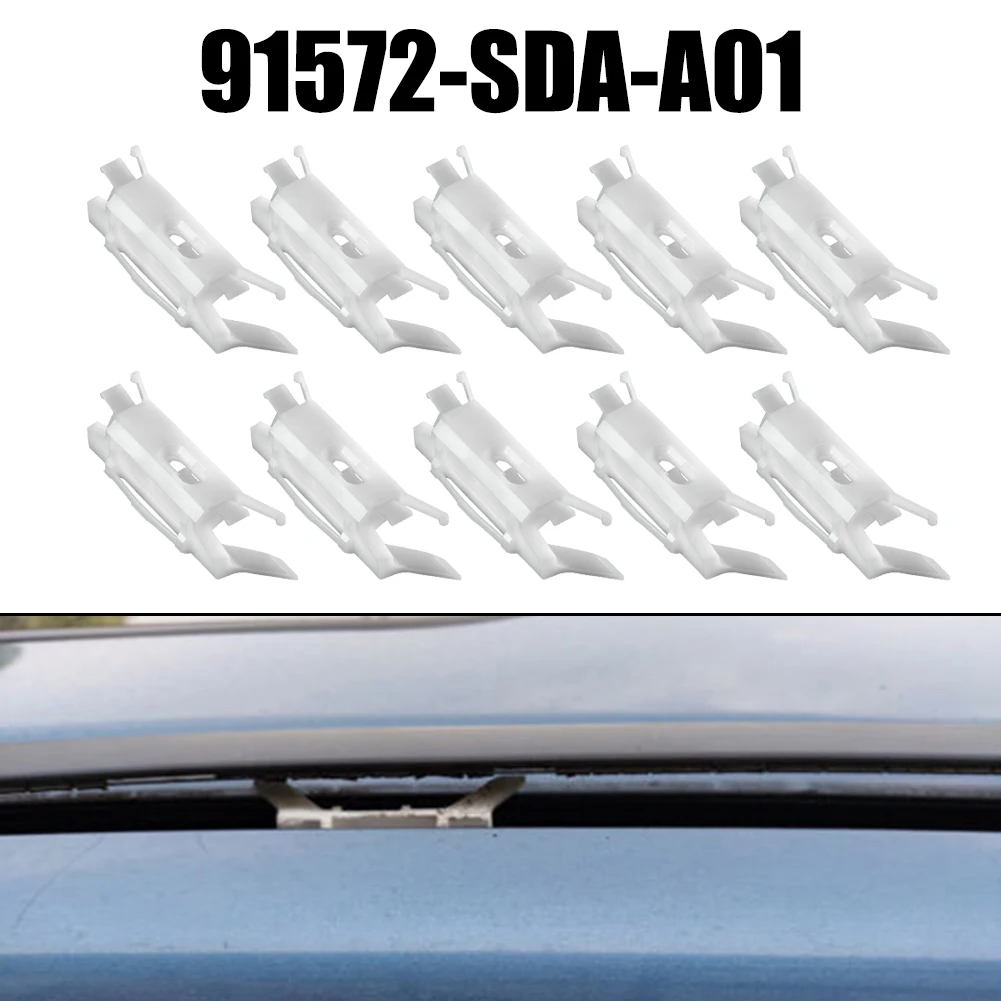 10Pcs/set Car Windshield Roof Moulding White Clips Auto Fastener 91572-SDA-A01 For Honda For Accord Civic For Acura TL TSX
10Pcs/set Car Windshield Roof Moulding White Clips Auto Fastener 91572-SDA-A01 For Honda For Accord Civic For Acura TL TSX