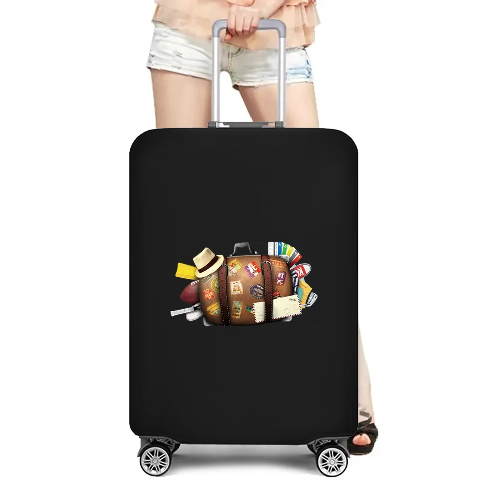 

World Map Travel Luggage Protective Cover Traveling Essentials Accessories Suitcase Covers for 18-32 Inch Elastic Trolley Case