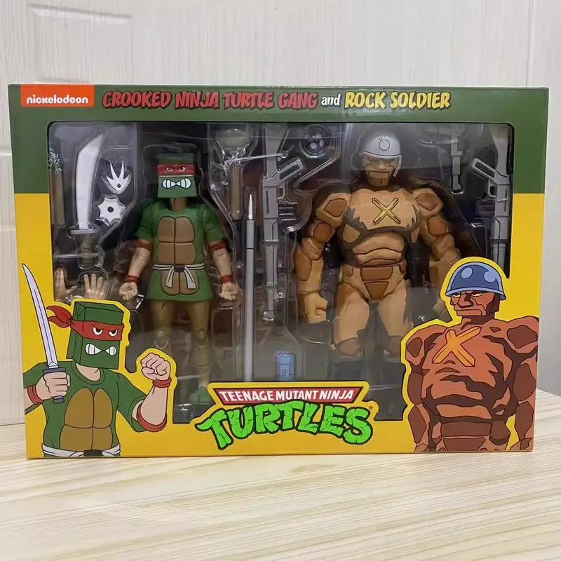 Teenage Mutant Ninja Turtle Figuras NECA 54252 Action Figure Toy Anime TMNT Crooked Ninja Turtle Gang and Rock Figurine Original
Teenage Mutant Ninja Turtle Figuras NECA 54252 Action Figure Toy Anime TMNT Crooked Ninja Turtle Gang and Rock Figurine Original