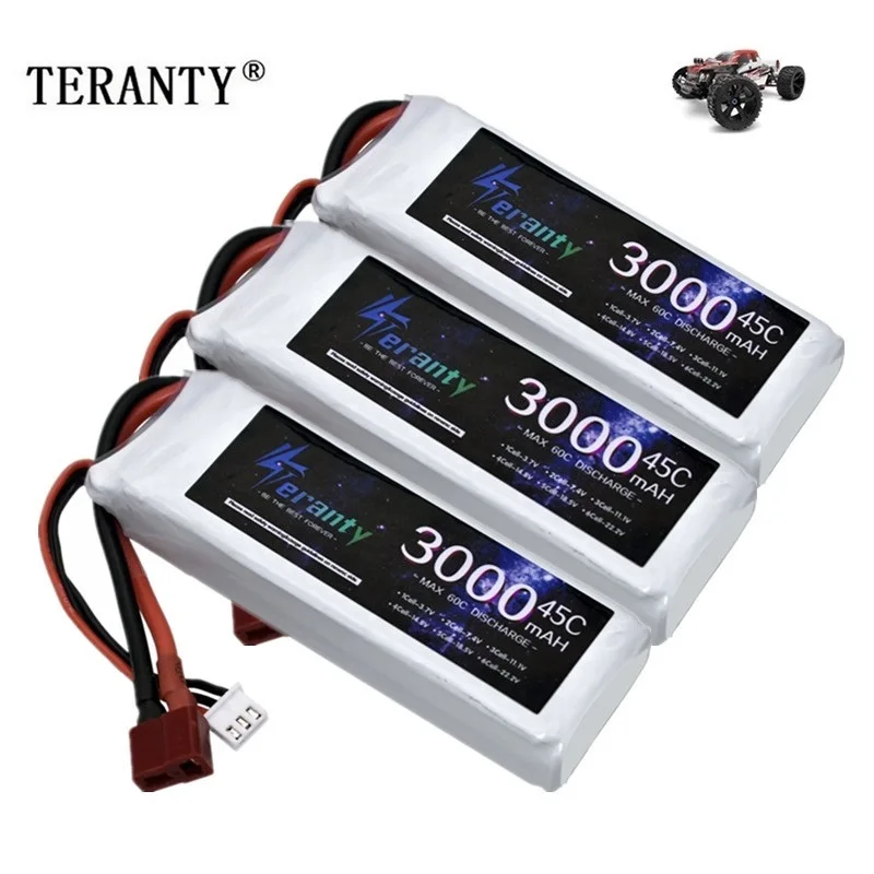 

7.4v 3000mAh LiPo Battery 45C For RC Quadcopter Helicopter Car Boat Drones Spare Parts 2S 7.4V Battery With T/XT60/XT30/JST