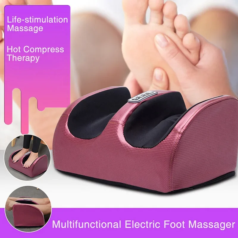 

NEW Electric Foot Massager Digital Kneading Rolling Vibration Tool Heating Therapy Calf Reflex Pain Relief Massager