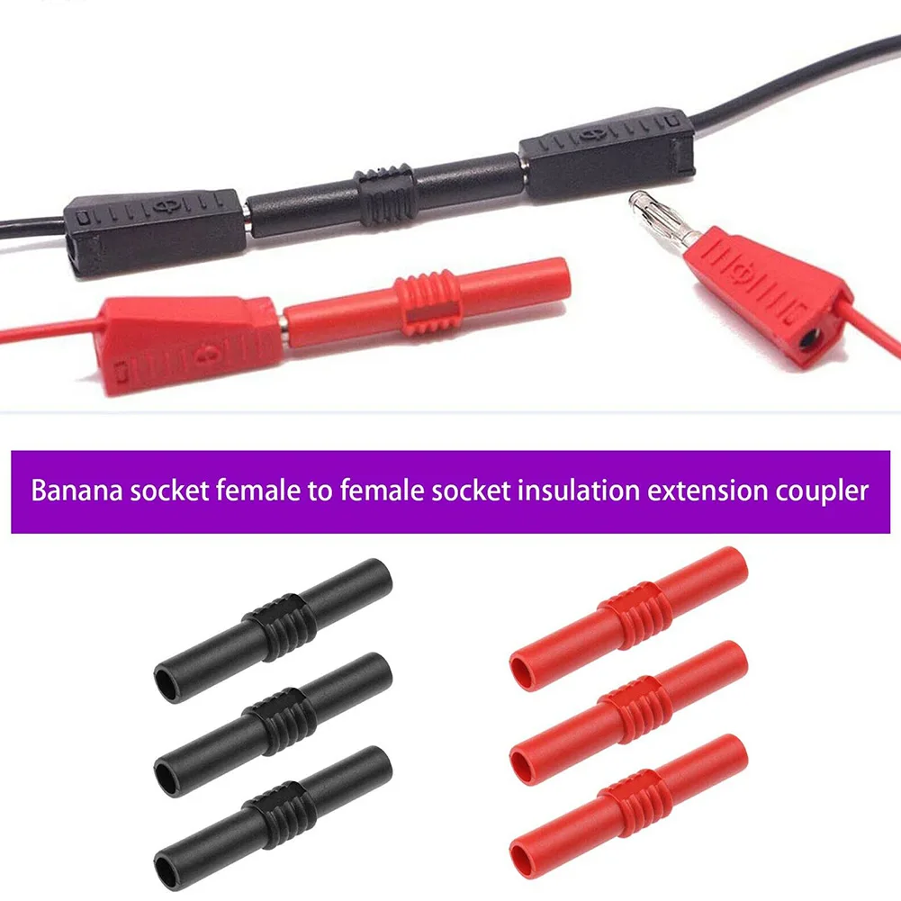 10x Insulated 4mm Banana Female To Female Jack Socket Connector Adapter Coupler Multimeter PVC Shell Experiment Banana Socket
10x Insulated 4mm Banana Female To Female Jack Socket Connector Adapter Coupler Multimeter PVC Shell Experiment Banana Socket