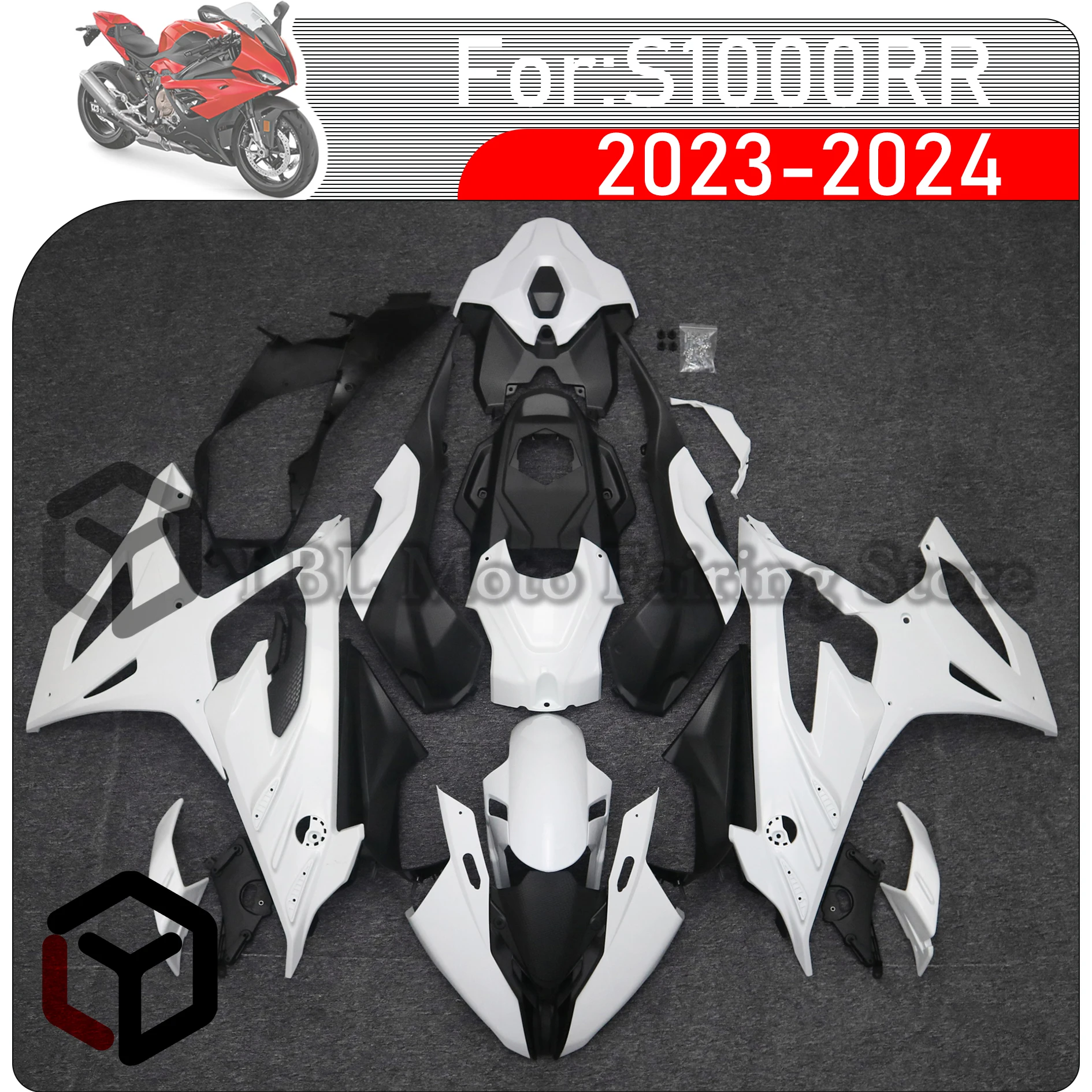 

Motorcycle ABS Injection Bodywork Fairing Kit For BMW S1000 RR S1000RR 2023 2024 Motorcycle Shell Fairing Spoiler Bodywork