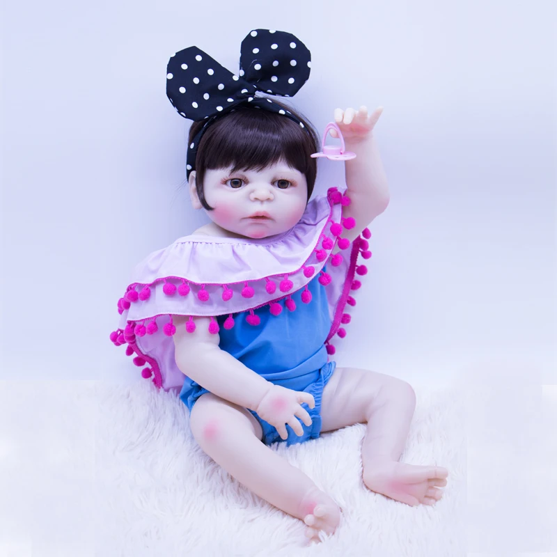 Popular Girl Toy Gifts Reborn baby Doll Full Silicone Vinyl Newborn Toy Gifts accompany children For Kids bebe birthday Boneca
Popular Girl Toy Gifts Reborn baby Doll Full Silicone Vinyl Newborn Toy Gifts accompany children For Kids bebe birthday Boneca
