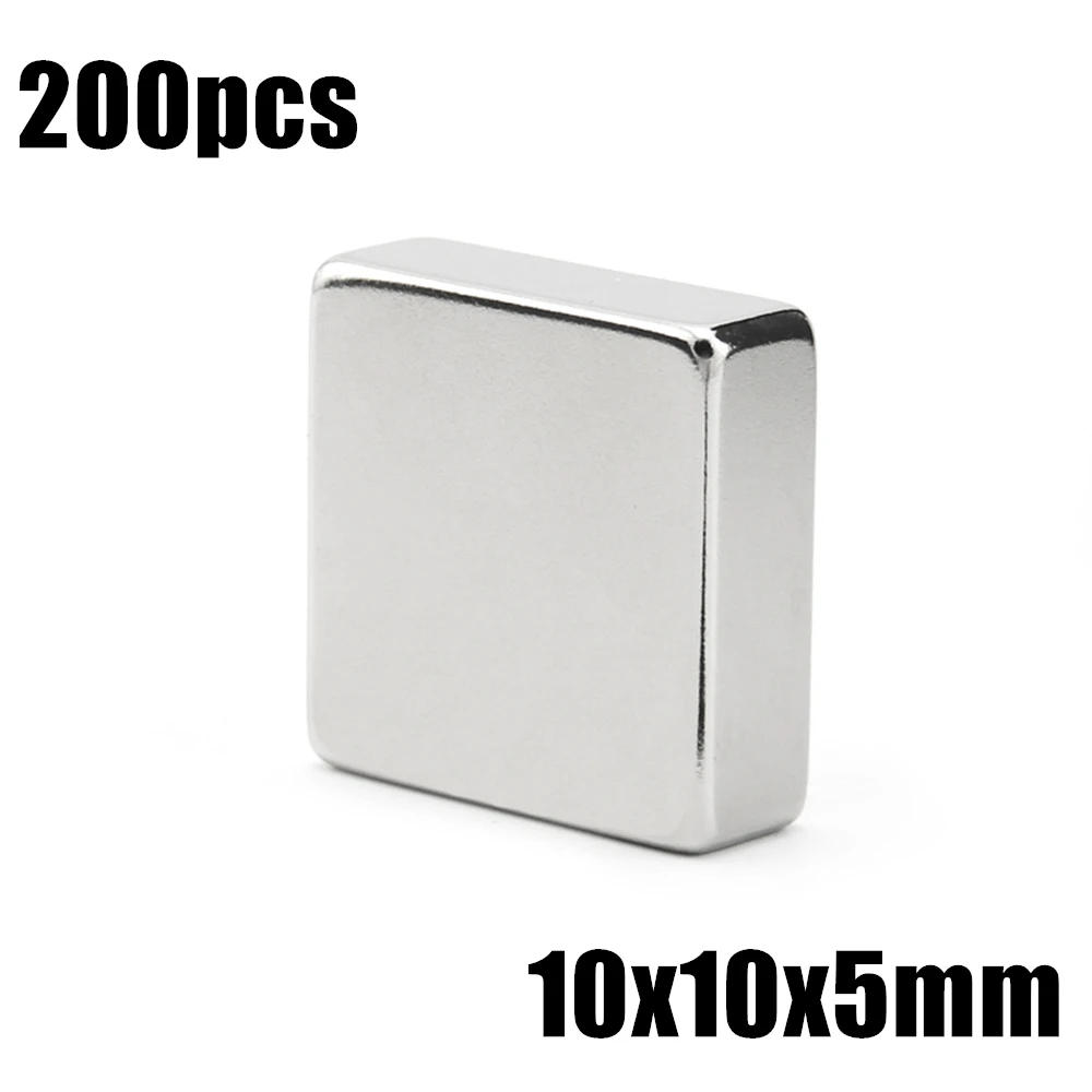 200pcs 10x10x5mm Neodymium Magnet 10*10*5mm N35 NdFeB Block Super Powerful Strong Permanent Magnetic imanes Block
200pcs 10x10x5mm Neodymium Magnet 10*10*5mm N35 NdFeB Block Super Powerful Strong Permanent Magnetic imanes Block