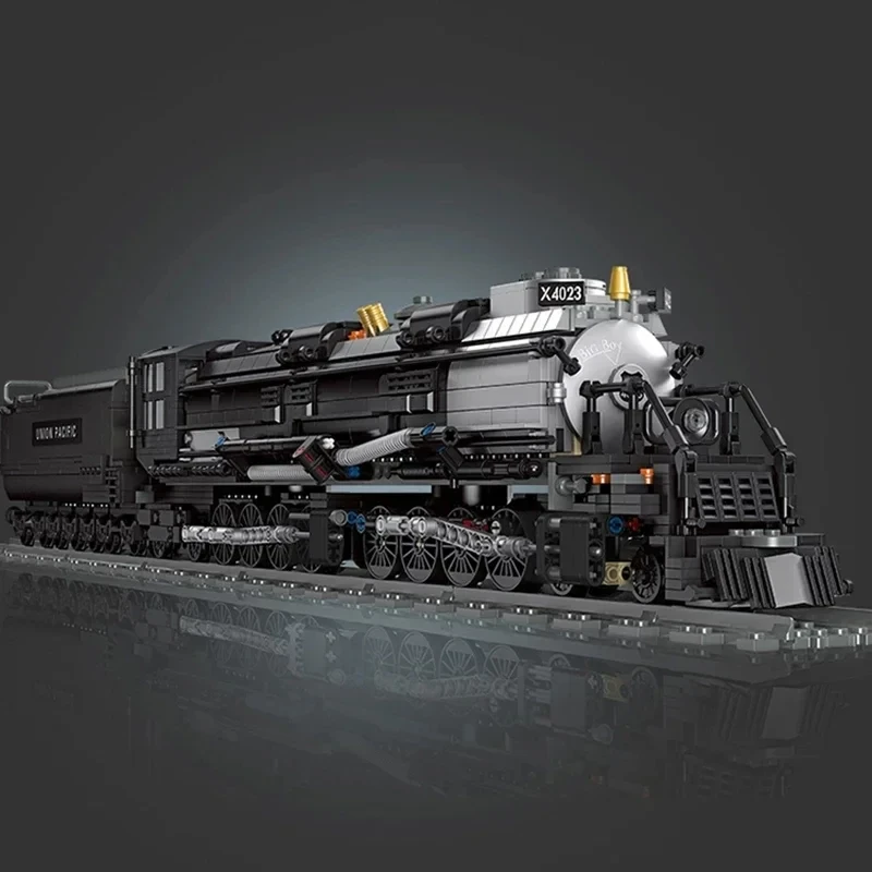 1608PCS Steam Train Building Blocks The Union Pacific Big Boy Train City Railway Assemble Model Bricks Kid Toys Holiday Gifts 1608PCS Steam Train Building Blocks The Union Pacific Big Boy Train City Railway Assemble Model Bricks Kid Toys Holiday Gifts