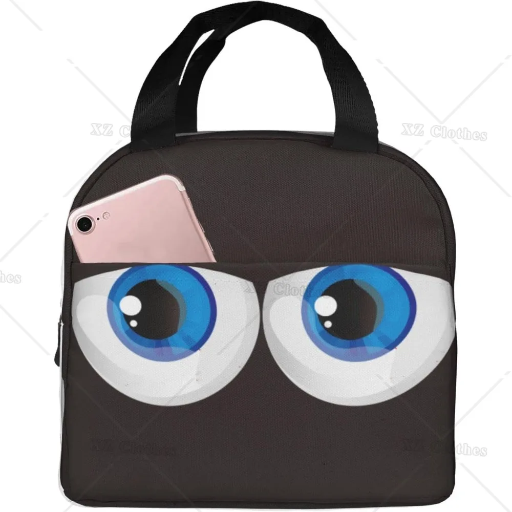 Cartoon Funny Blue Eyes Insulated Lunch Bag for Women Men Portable Tote Bag Reusable Leak Proof Cooler Box for Work Office
Cartoon Funny Blue Eyes Insulated Lunch Bag for Women Men Portable Tote Bag Reusable Leak Proof Cooler Box for Work Office