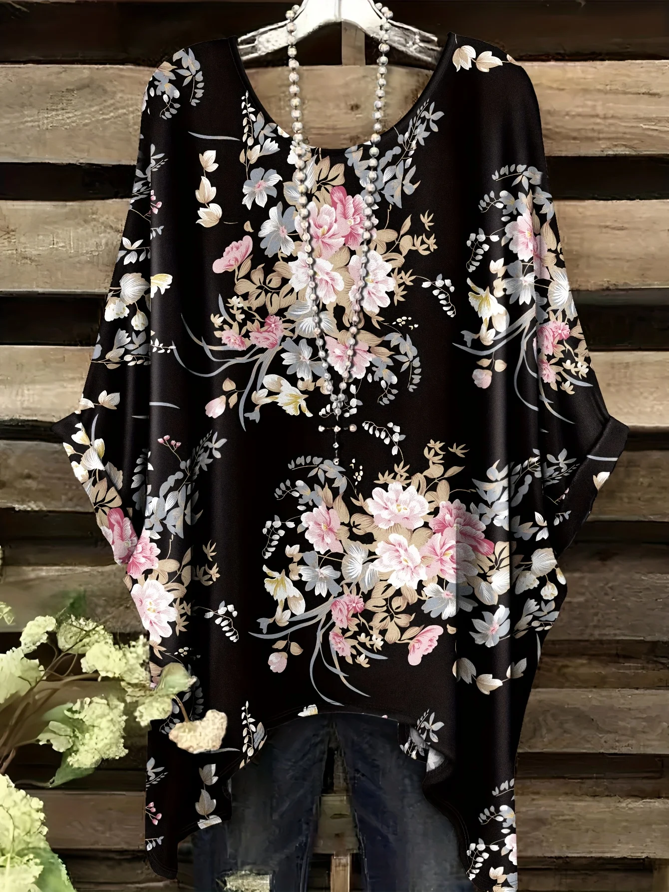 تي شيرت نسائي عصري بطباعة زهور عتيقة لعام 2026، بأكمام قصيرة وتصميم غير منتظم، ملابس نسائية فضفاضة وغير رسمية بمقاس كبير تي شيرت نسائي عصري بطباعة زهور عتيقة لعام 2026، بأكمام قصيرة وتصميم غير منتظم، ملابس نسائية فضفاضة وغير رسمية بمقاس كبير