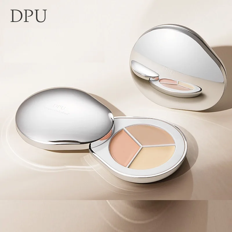 

DPU Tri-Colour Concealer Palette Full Coverage Cream Long-lasting Highlighter Moisturising Face Base Korea Makeup Rare Beauty