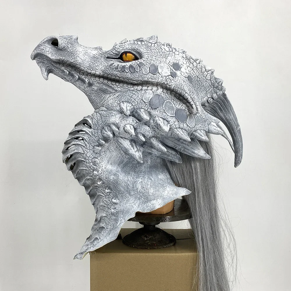 Halloween Horror Dragon Mask Cosplay Headwear Dragon God Latex Mask Cos Makeup Performance Decoration Props Dinosaur Hair Cover
Halloween Horror Dragon Mask Cosplay Headwear Dragon God Latex Mask Cos Makeup Performance Decoration Props Dinosaur Hair Cover