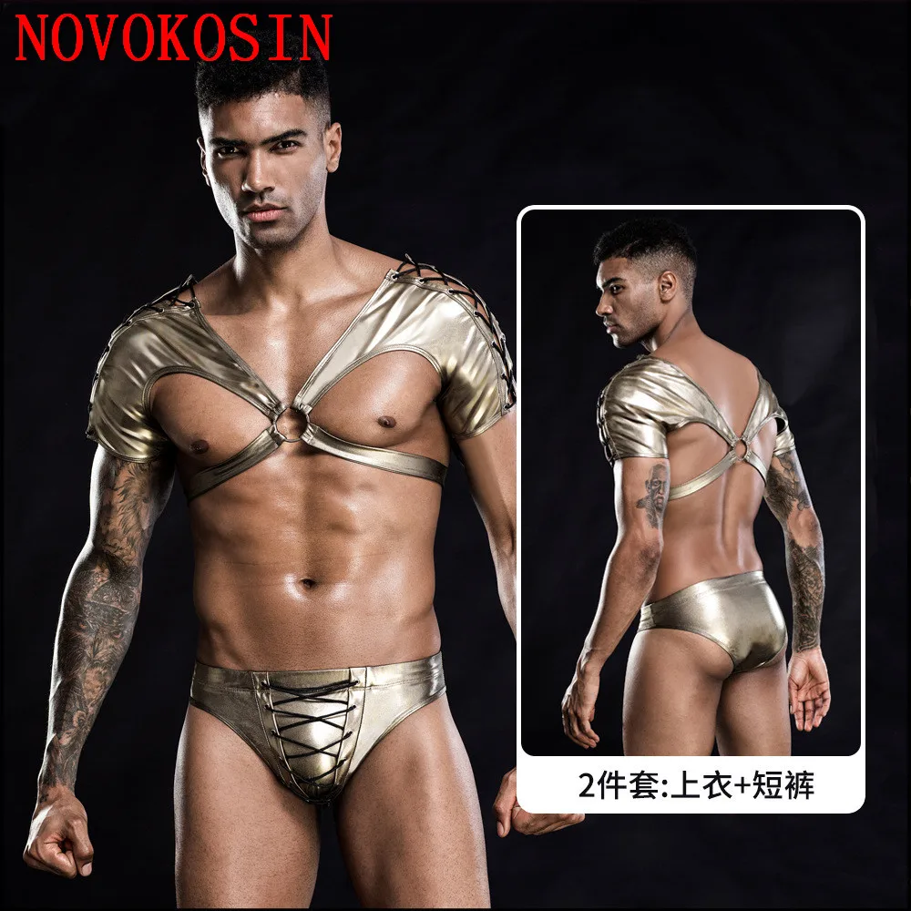 2022 Men New Style Night Club Fun Uniform European American Open Chest Top Tee Sexy Underwear Gay Bar Performance Clothes
2022 Men New Style Night Club Fun Uniform European American Open Chest Top Tee Sexy Underwear Gay Bar Performance Clothes