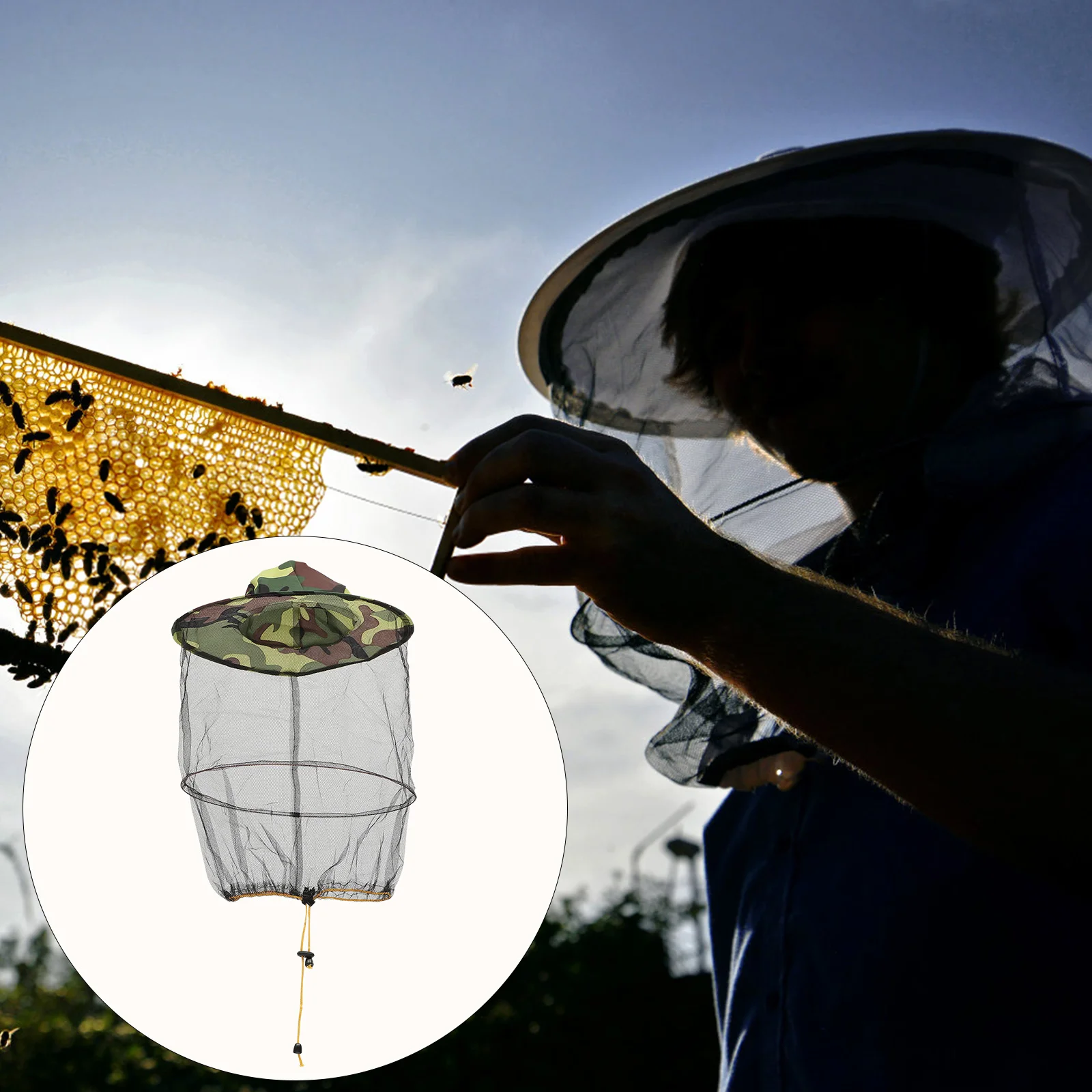 2 Pcs Bee Resistance Cap Hat Anti-Mosquito Honeycomb Beekeeping Inset Face Protector Mesh
2 Pcs Bee Resistance Cap Hat Anti-Mosquito Honeycomb Beekeeping Inset Face Protector Mesh