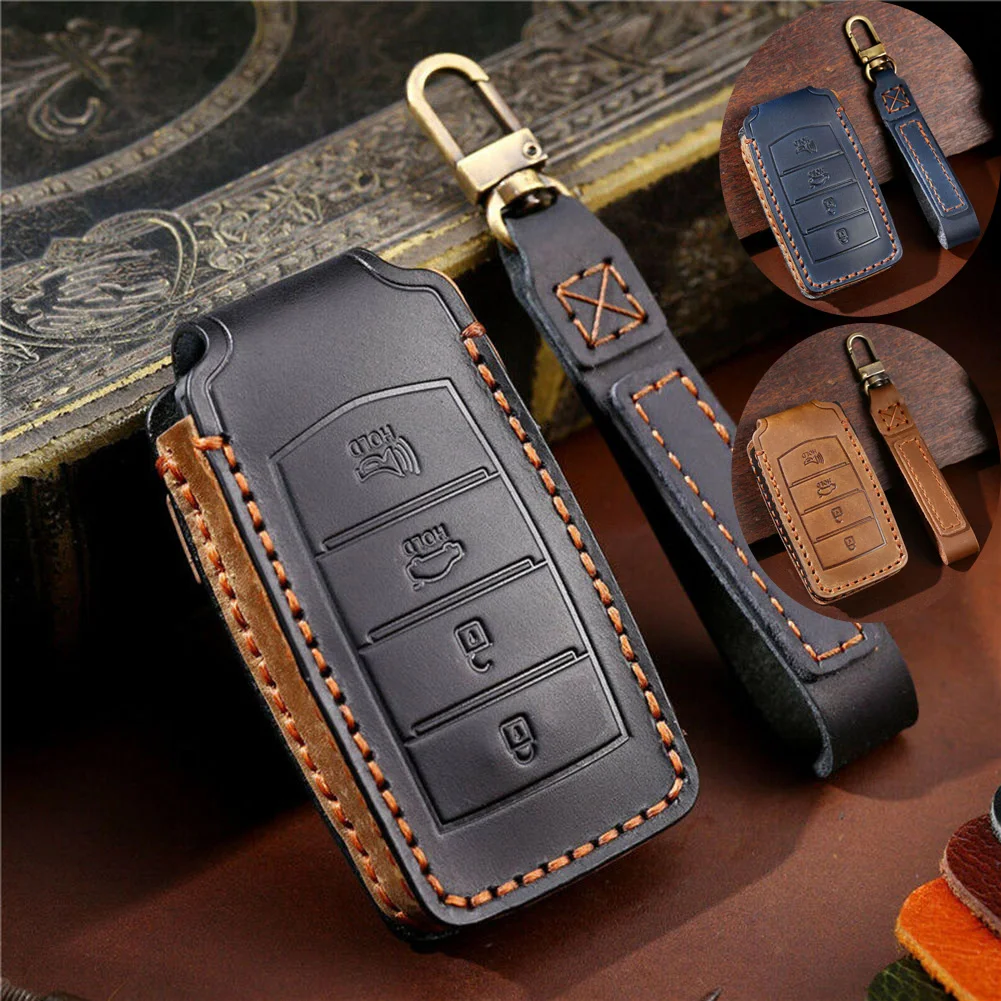 1x Leather Car Remote Key Fob Cover Case Stylish Car Ornament Key Fob Cover-case For Genesis G70 G80 G90 2021 2022
1x Leather Car Remote Key Fob Cover Case Stylish Car Ornament Key Fob Cover-case For Genesis G70 G80 G90 2021 2022