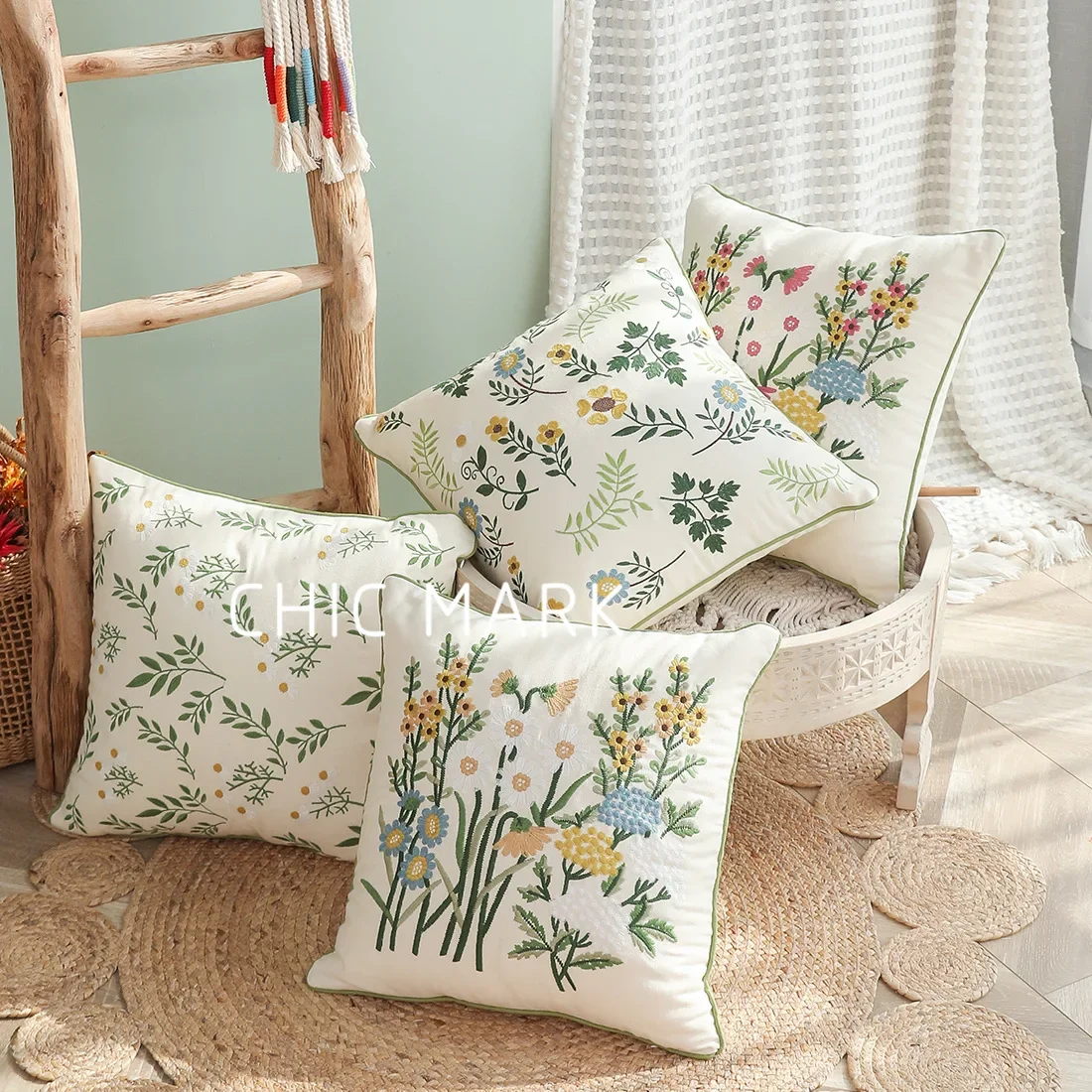 Cotton Canvas Floral Embroidered Cushion Cover 45*45 Countryside Style Ornamental Pillow Case for Living Room Luxury Home Decor
Cotton Canvas Floral Embroidered Cushion Cover 45*45 Countryside Style Ornamental Pillow Case for Living Room Luxury Home Decor