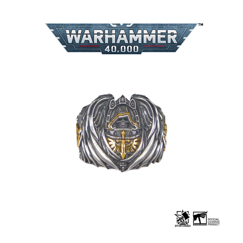 Уплотнение 6-крыльного рыцаря, периферия Warhammer 40K, Темный ангел, серебряное кольцо
Уплотнение 6-крыльного рыцаря, периферия Warhammer 40K, Темный ангел, серебряное кольцо