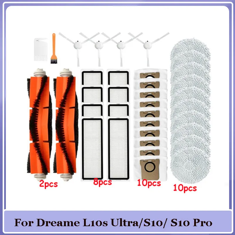 For Dreame L10s Ultra/S10/ S10 Pro/S10 Plus Replacement MIJIA Omni 1s/ Mop 1S /B101CN/10 Plus Main Brush Mop Cloth Spare Parts
For Dreame L10s Ultra/S10/ S10 Pro/S10 Plus Replacement MIJIA Omni 1s/ Mop 1S /B101CN/10 Plus Main Brush Mop Cloth Spare Parts