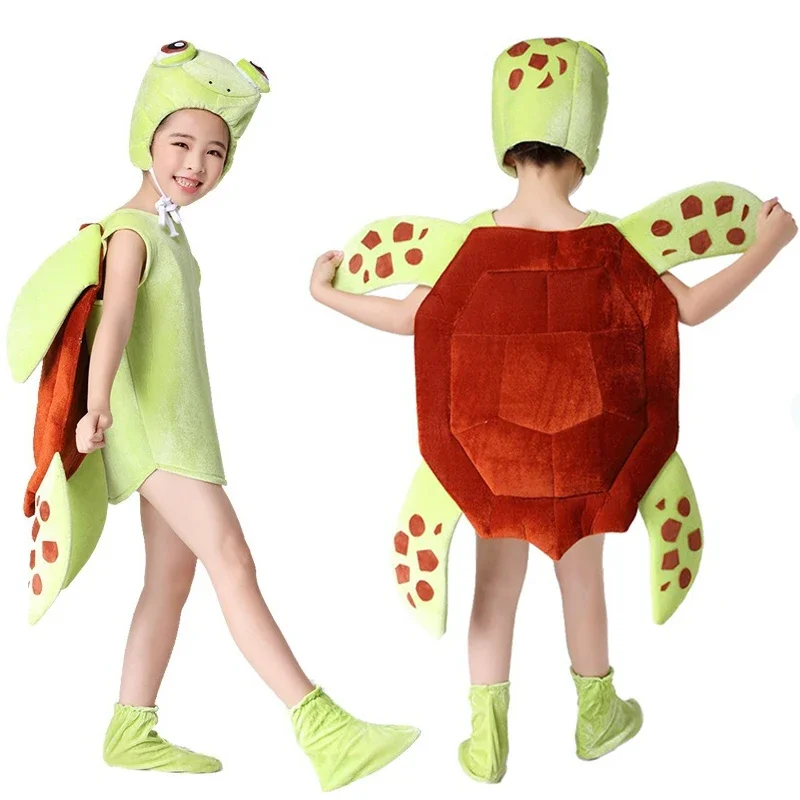 New Children's Animal Ses Turtle Kids Cosplay Costume Halloween Costume Sea Turtle Cos Party Kindergarten Activity Stage Costume
New Children's Animal Ses Turtle Kids Cosplay Costume Halloween Costume Sea Turtle Cos Party Kindergarten Activity Stage Costume