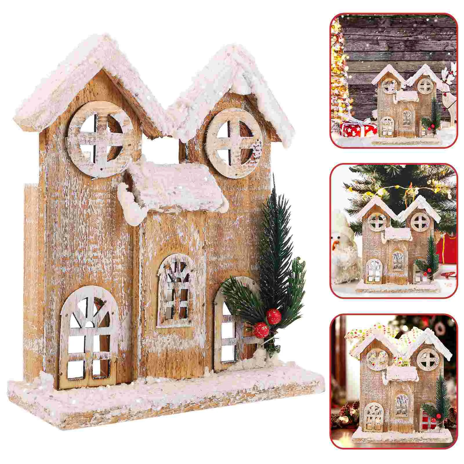 Christmas Snow Log Cabin Adornment Wood House Decor Night Light Xmas Decorations Indoor
Christmas Snow Log Cabin Adornment Wood House Decor Night Light Xmas Decorations Indoor