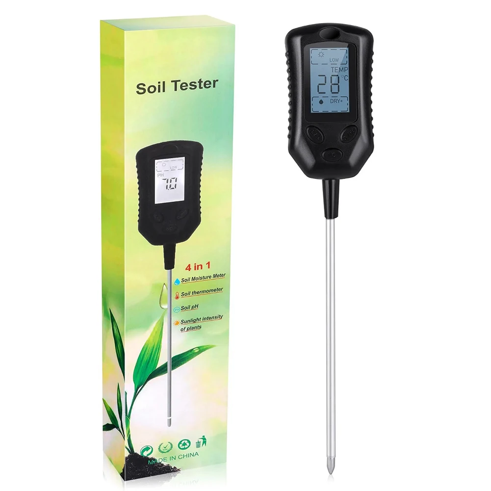 LCD Display In Package Content In Moisture Meter PH Meter Soil Tester Thermometer Meter Perfect For Gardens Specifications
LCD Display In Package Content In Moisture Meter PH Meter Soil Tester Thermometer Meter Perfect For Gardens Specifications