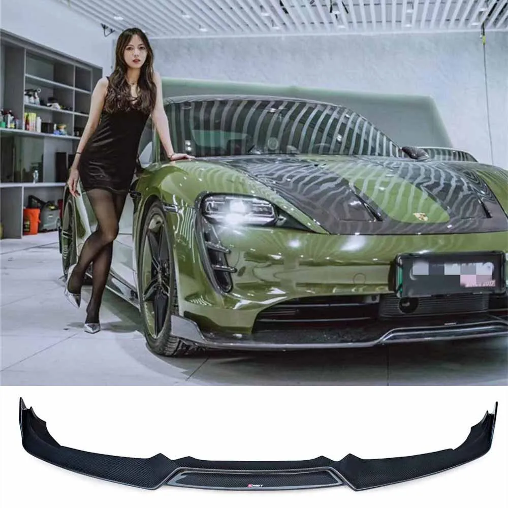 

For Porsche TAYCAN Carbon Fiber Front And Rear Lip, Chin, Rear Diffuser, Rear Spoiler, Rear Luggage Compartment Tail Wing