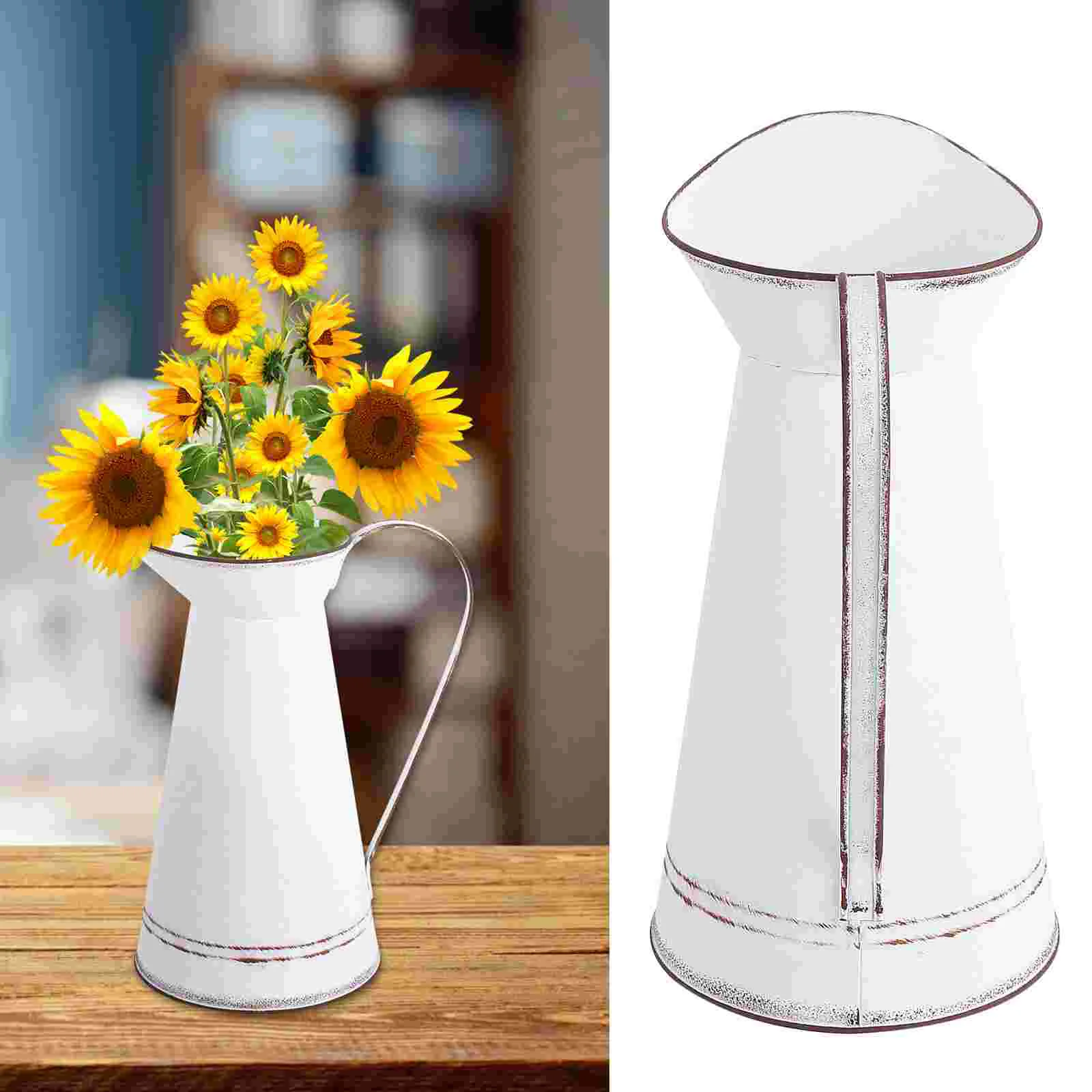 Galvanized Flower Pitcher Rustic Chic Vase French Style Dining Room Fish Aquarium Accessories Vintage Milk Jug Metal Pitcher
Galvanized Flower Pitcher Rustic Chic Vase French Style Dining Room Fish Aquarium Accessories Vintage Milk Jug Metal Pitcher