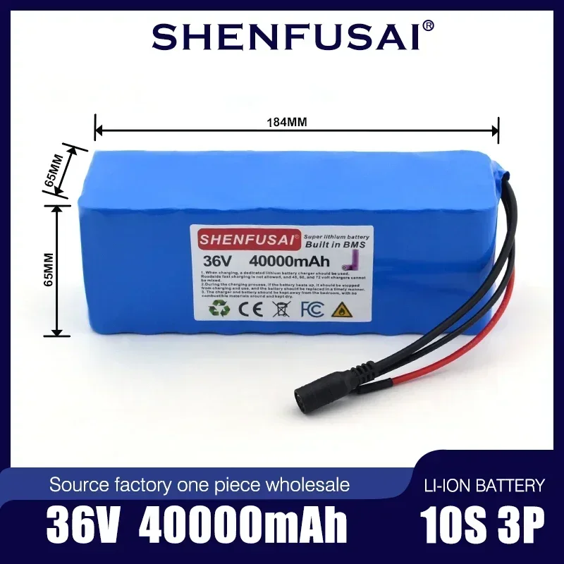 Литиевый аккумулятор 10S3P 36v20Ah550W высокой мощности 42V1865 0, 40000 мАч, подходит для велосипедов и скутеров, BMS + зарядка 42 в
Литиевый аккумулятор 10S3P 36v20Ah550W высокой мощности 42V1865 0, 40000 мАч, подходит для велосипедов и скутеров, BMS + зарядка 42 в
