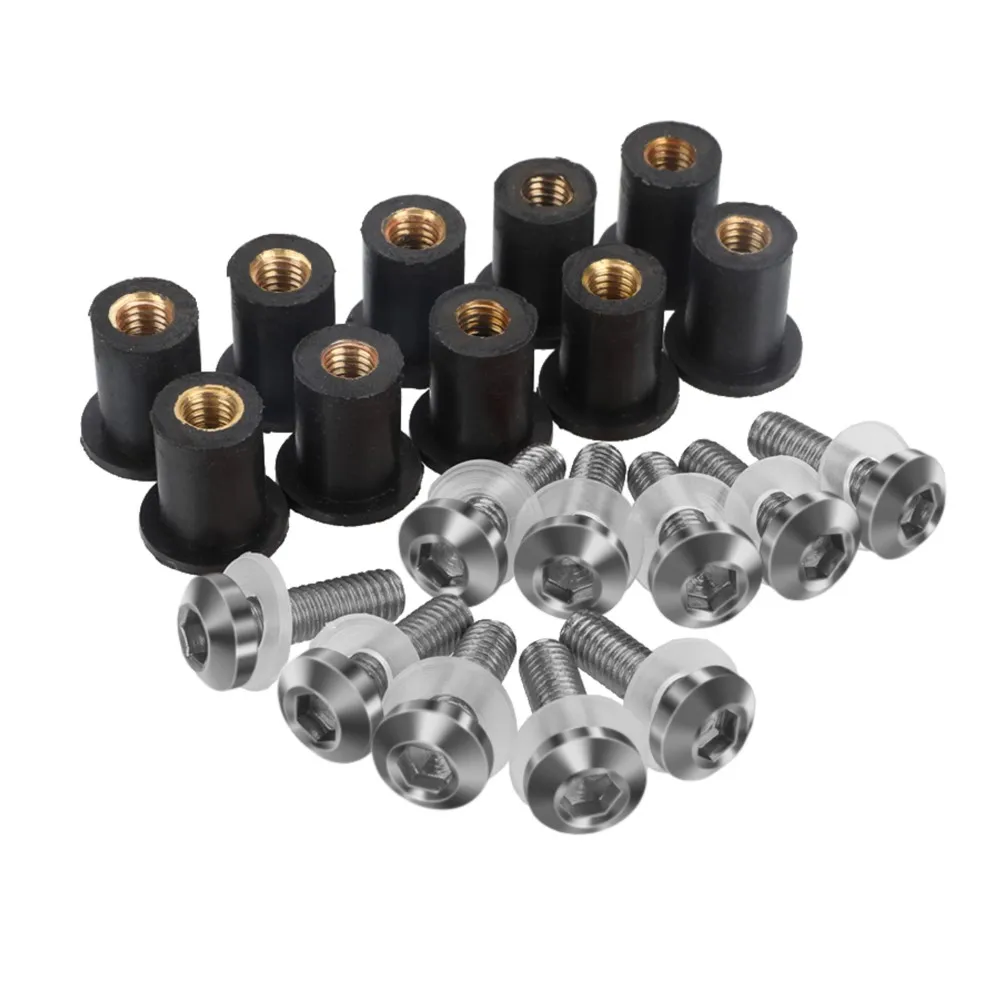 For BMW Ducati Aprilia Universal Motorcycle Accessories Windscreen Windshield Wind Deflectors Bolt Kit Screw Aluminum 10 Pcs M5
For BMW Ducati Aprilia Universal Motorcycle Accessories Windscreen Windshield Wind Deflectors Bolt Kit Screw Aluminum 10 Pcs M5