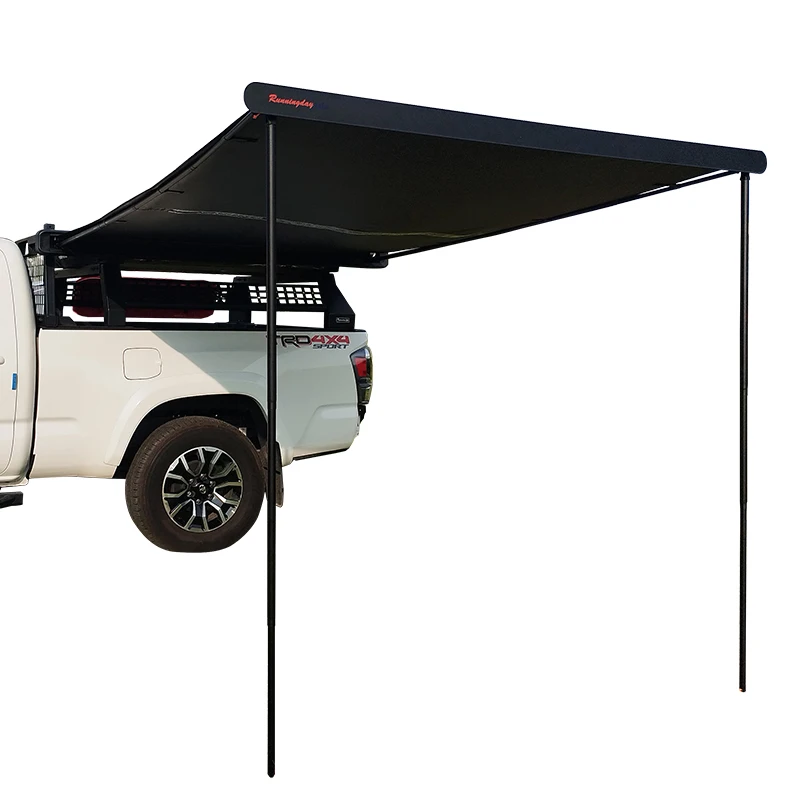 

Retractable 4x4 Offroad Car Parking Roof Aluminum Case Automatic Foldable Camping Free Standing Awning Tent