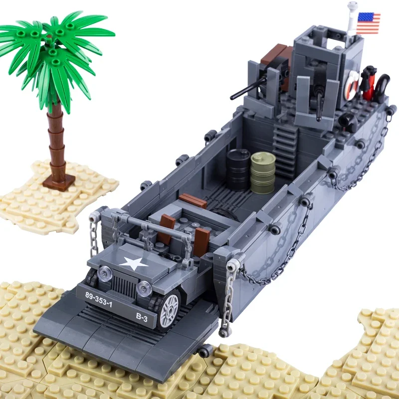WW2 USA LCM3 Landing Craft Building Blocks Military Warship Model Soldier Weapon Boat for Childs Army Car Model Educational Toy
WW2 USA LCM3 Landing Craft Building Blocks Military Warship Model Soldier Weapon Boat for Childs Army Car Model Educational Toy