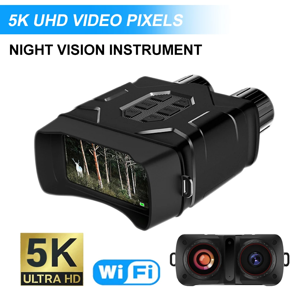 Бинокль NV016 5K UHD с функцией ночного видения и Wi-Fi, телескоп с цифровым зумом 4 дюйма, 52 МП, 10X, для охоты и кемпинга
Бинокль NV016 5K UHD с функцией ночного видения и Wi-Fi, телескоп с цифровым зумом 4 дюйма, 52 МП, 10X, для охоты и кемпинга