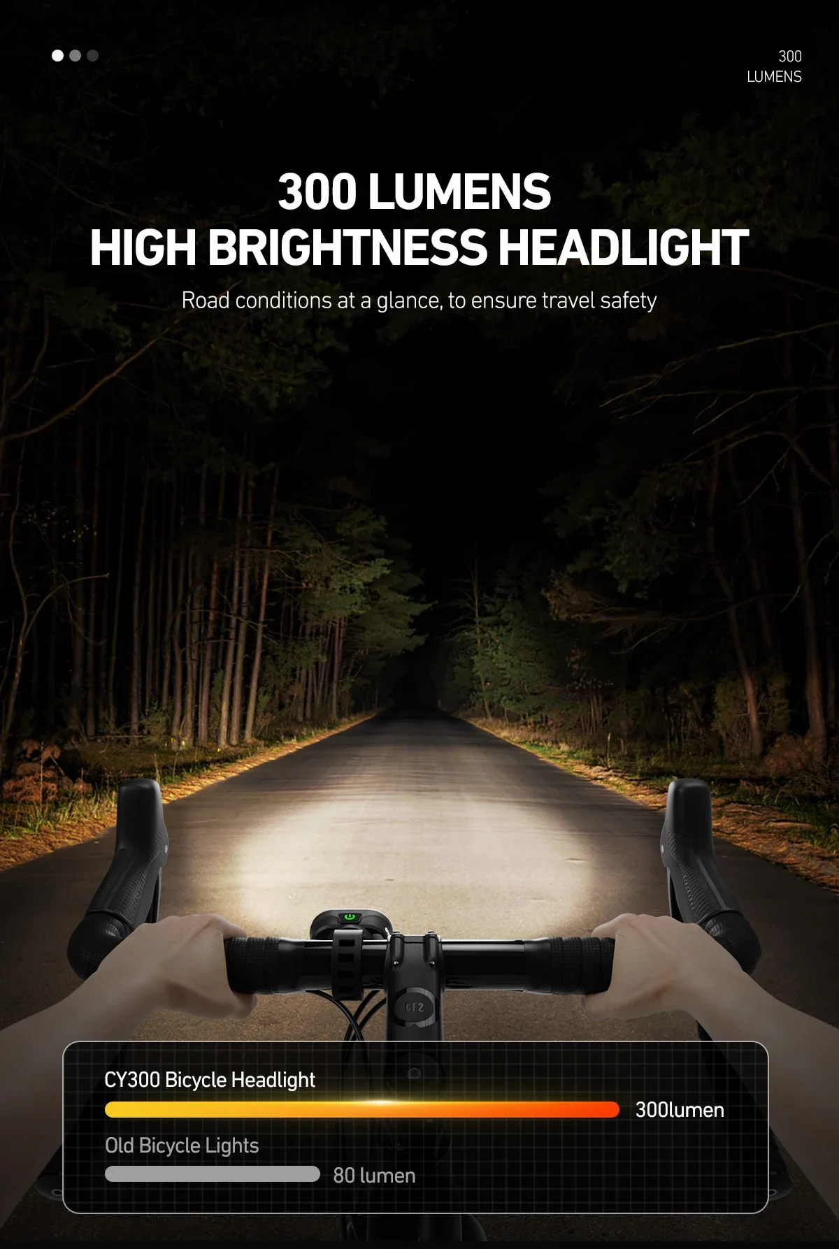 CYCLAMI CY300 Bicycle Smart Brake Sensing Front Rear Light Waterproof MTB Road Bike Lights Cycling Accessories Bicycle Lights 26 S29b2d6b020ac4f80a010ab89ca55f4ddA