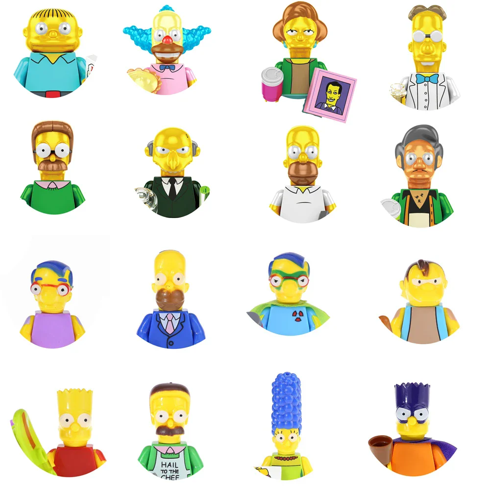 SP1015 SP1016 Action Figure Brick Simpsons Bart Homer Mini Assemble Cartoon Puzzle Model Toy Building Blocks Kids Birthday Gifts
SP1015 SP1016 Action Figure Brick Simpsons Bart Homer Mini Assemble Cartoon Puzzle Model Toy Building Blocks Kids Birthday Gifts