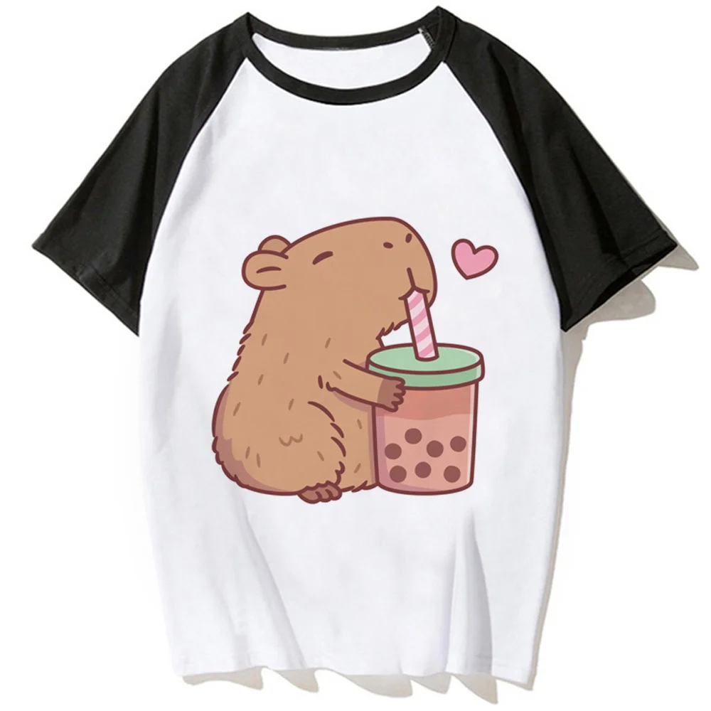 

Capybara tshirt women comic graphic Y2K t-shirts female 2000s clothing