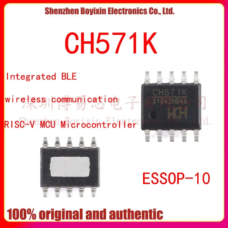 Original Genuine CH571K ESSOP-10 Integrated BLE Wireless Communication 32-bit RISC
Original Genuine CH571K ESSOP-10 Integrated BLE Wireless Communication 32-bit RISC