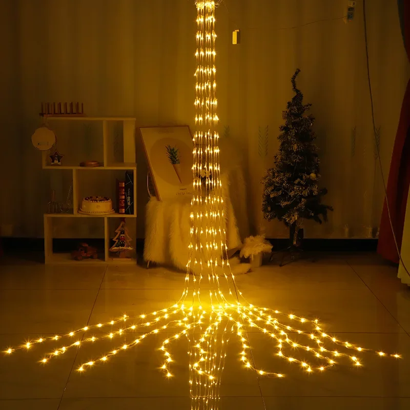 3X3M 6X3M Waterfall Waterproof Meteor Shower Rain LED String Light Christmas Wedding Curtain Icicle Fairy String Garland
3X3M 6X3M Waterfall Waterproof Meteor Shower Rain LED String Light Christmas Wedding Curtain Icicle Fairy String Garland