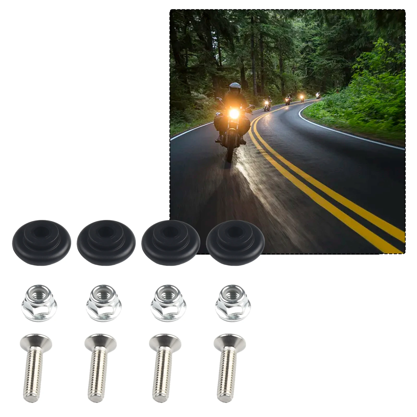 2024 Hot Sale 4set/12pc Motorcycle Luggage Bushing Pad Universal Black Top For Storage Box Brand New And High Quality
2024 Hot Sale 4set/12pc Motorcycle Luggage Bushing Pad Universal Black Top For Storage Box Brand New And High Quality