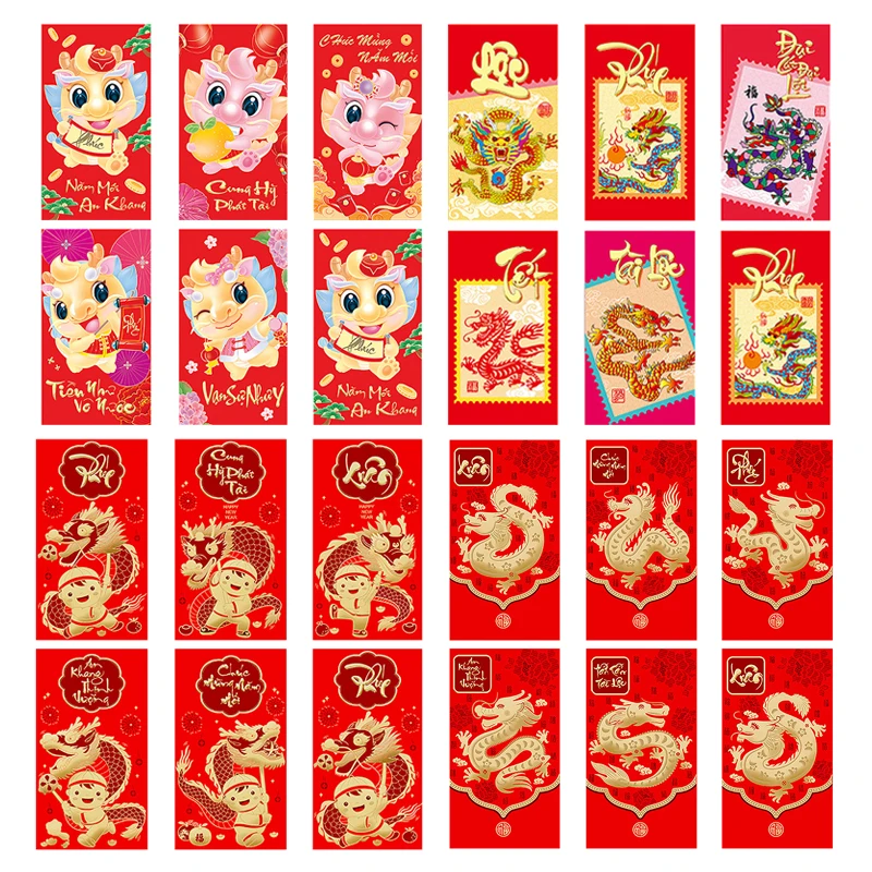 6Pcs/lot 2024 Spring Festival Red Envelopes The Year Of Dragon Luck Money Envelopes Lucky Money Pocket Chinese New Year Decor
6Pcs/lot 2024 Spring Festival Red Envelopes The Year Of Dragon Luck Money Envelopes Lucky Money Pocket Chinese New Year Decor